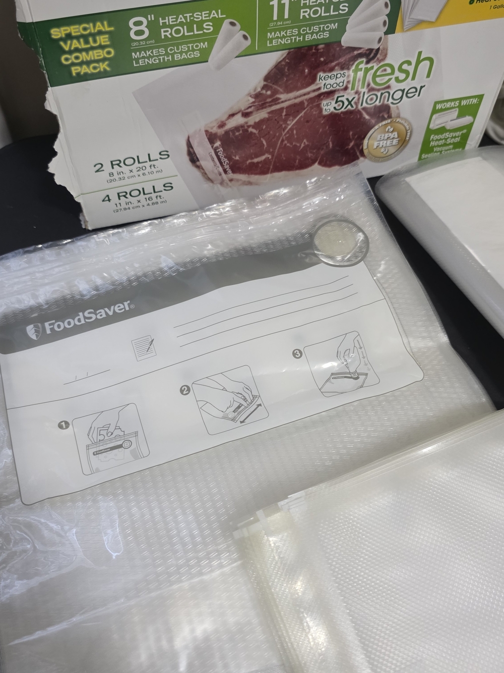 FoodSaver Clear Vacuum Sealer Bags - Variety.